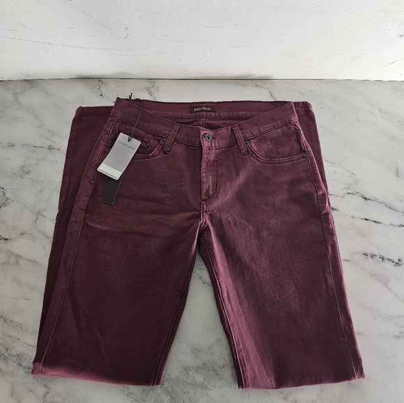 James Jeans Twiggly Legging Mid Rise Burgundy Jeans 30 NWT - Picture 5 of 7